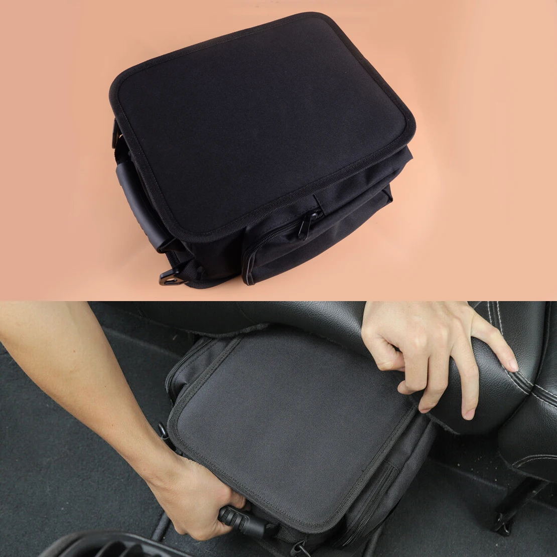CITALL Under Rear Seat Multi-purpose Storage Bag Fit for Jeep Wrangler JL 4 Door
