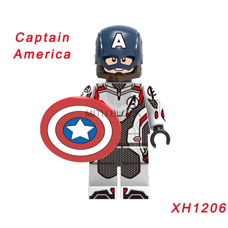 Single Sale Avengers 4 End Game Space Suit With Micro Figures Tony Stark Thor Hawkeye For Children Toys Building Blocks - Цвет: xh1206