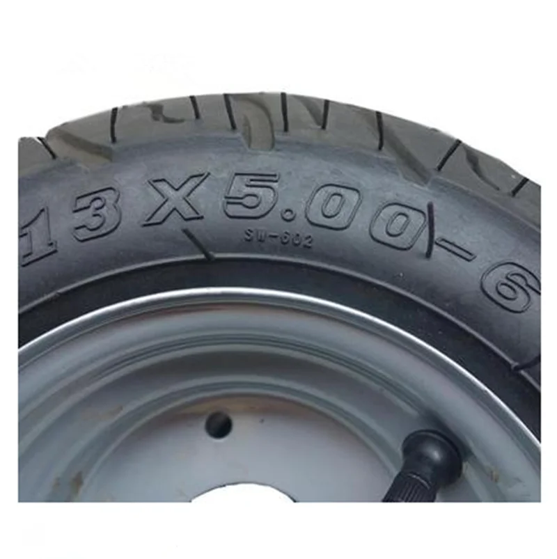 Self-made Go-kart Beach Car 6-inch Tire Hub 13X5.00-6 Inch Highway Tire Vacuum Hub