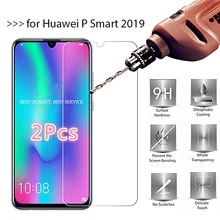 2 шт закаленное стекло для huawei Y6 Y5 Y9 P Smart 2019 защитное стекло на экран Honor 20 View 20 7A 8X 10 9 lite стекло(China)