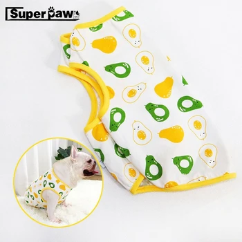 

Cute Pet Dog Summer Fruit Vest T-shirt For Small Medium Dogs French Bulldog Pomeranian Clothes Corgi Teddy Pug Clothing LAC29