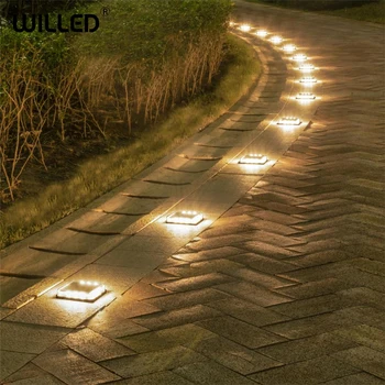 

Step Stair Solar Light cube led outdoor lamp garden Waterproof lights Underground Wall Embedded Lighting Steps tough case load