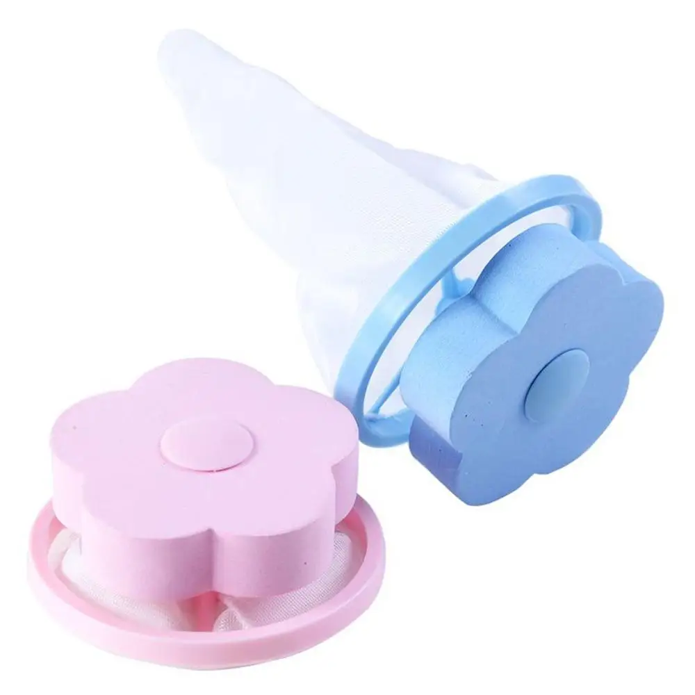 Flower Shape Mesh Laundry Filter Bag Floating Lint Hair Catcher Washing Machine Removal Device Cleaning Ball Home Cleaning Tools