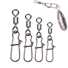 50 шт. 7#8#12#14# роликовые поворотные защелки, быстросъемные защелки для такелажа, приманка грузила, разъем для соленой воды, Аксессуары для рыбалки