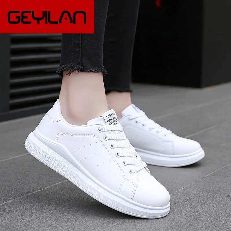 

2019 Korean-style Spring And Autumn New Style Students Small White Shoes Breathable Large Size Casual Sport Sneakers Men And Wom