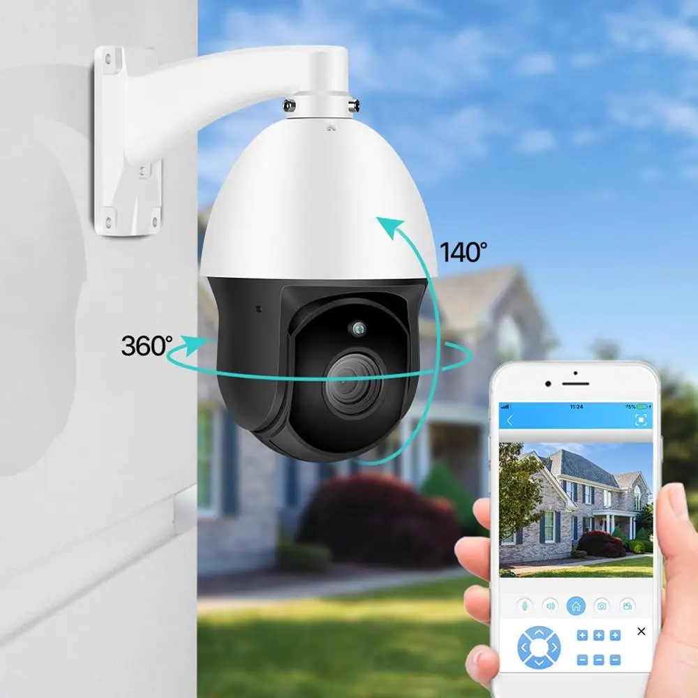 

30x 1080P Outdoor Speed Dome Wifi Camera IP 2MP H.265 Audio PTZ Wireless Camera Ai Cloud-SD Slo Surveillance IP Camera