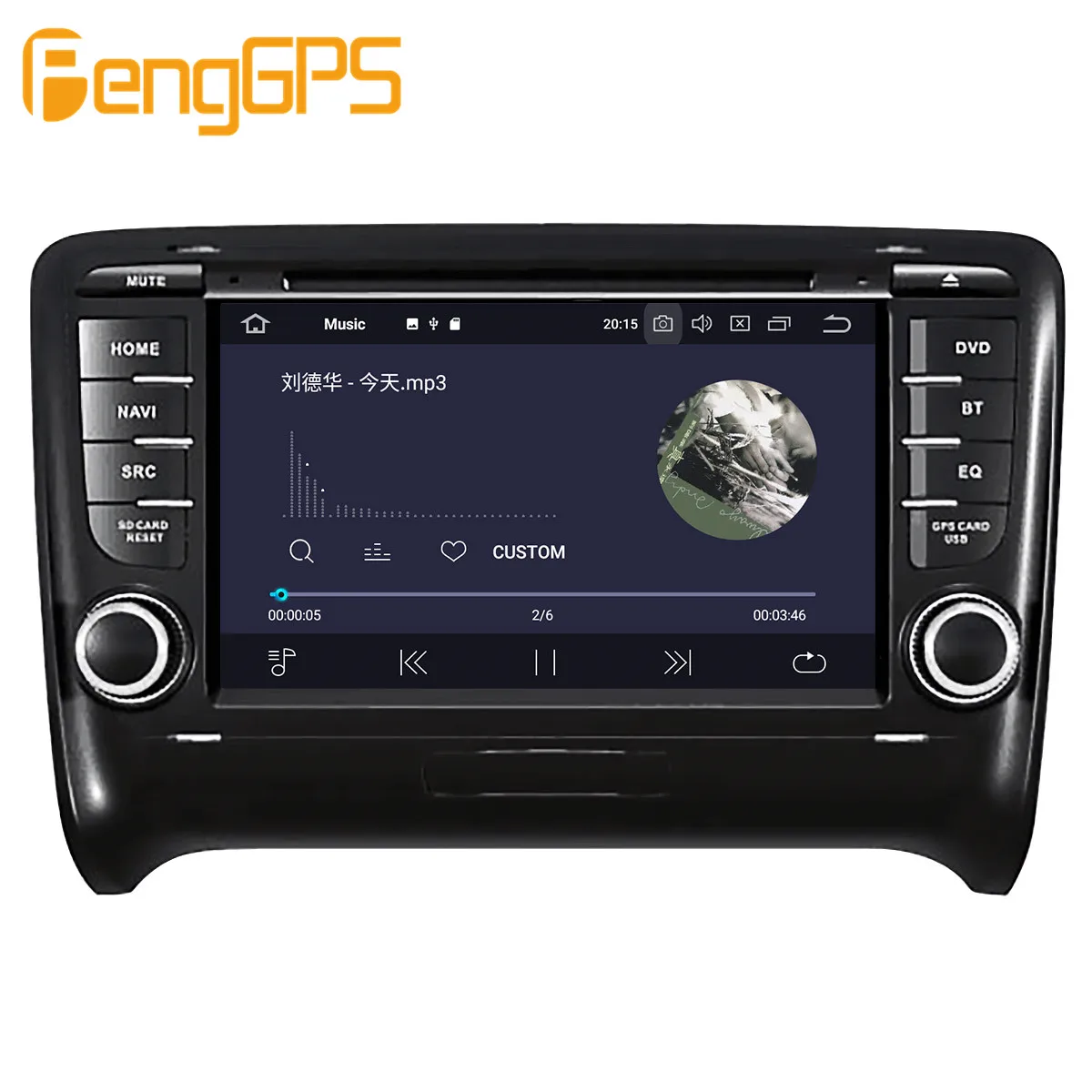 Sale Android 9.0 4+64GB px5 Built-in DSP Car multimedia DVD Player GPS Radio For Audi TT MK2 8J 2006-2012GPS Navigation stereo Video 5