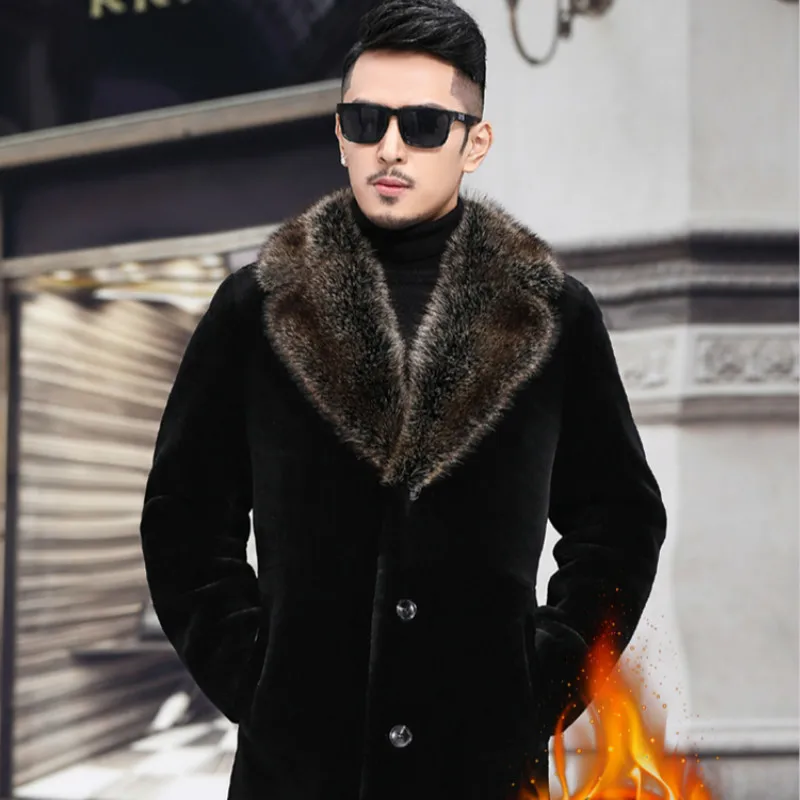 Echte Bontjas Mannen Schapen Scheren Winterjas Nertsen Bontkraag Capuchon Wol Jacket Voor Heren Kleding Plus Size Casaco DS493 YY779 Echte Bontjas Mannen Schapen Scheren Winterjas Nertsen Bontkraag Capuchon Wol Jacket Voor Heren Kleding Plus Size Casaco DS493 YY779