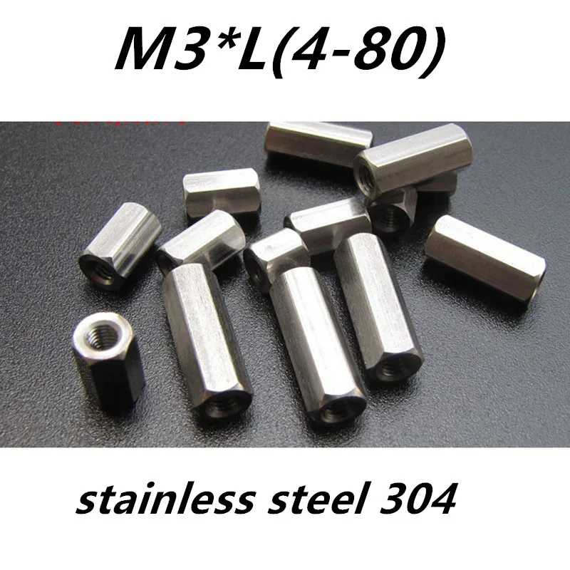 M3*l(480)stainless Steel 304 Hex Socket Spacer Board Stud Male To Female Standoff Screws