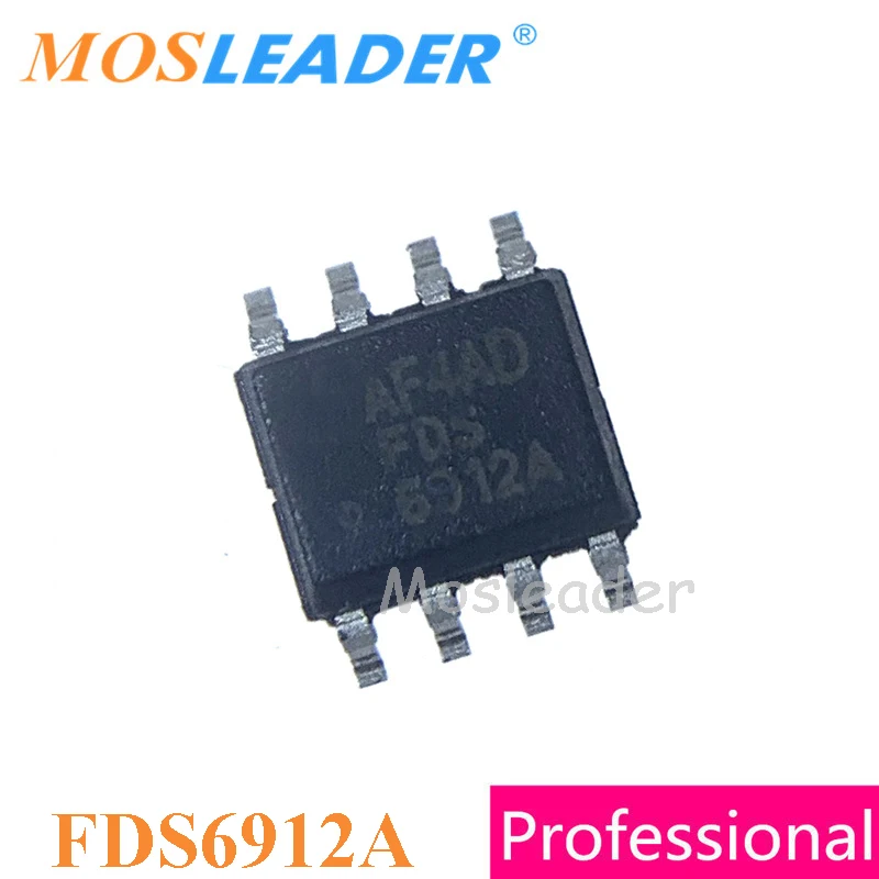 Mosleader FDS6912 FDS6912A SOP8 100PCS 1000PCS Dual N Channel 30V 6A ...