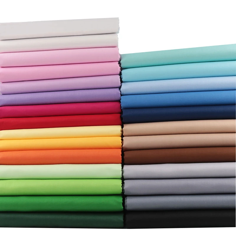 Half Meter Plain Color 100 Cotton Fabric For Clothes Baby Dresses Sewing Bed Sheet Crib Pillow Cover Diy Sewing Cloth Fabric Aliexpress