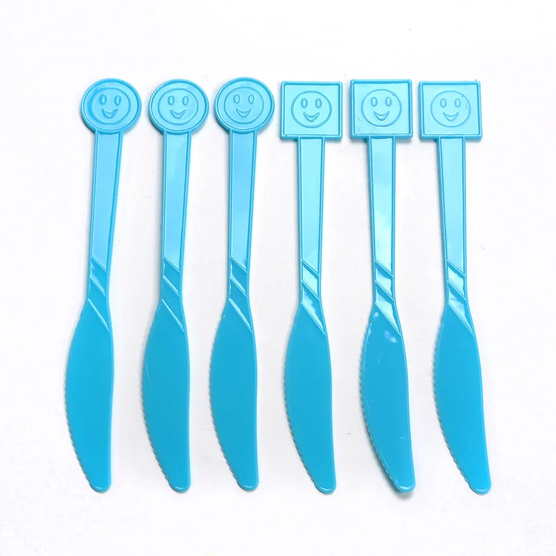 Knife 6 pcs Ледяная Принцесса Анна Эльза принадлежности для дня рождения одноразовая посуда бумажные тарелки салфетки воздушные шары для девочек вечерние украшения для мероприятий - Цвет: Knife 6 pcs