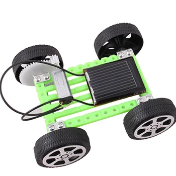 

Mini ABS Birthday Gift Children Educational Gadget Hobby Solar Powered Funny Portable DIY Car Kit Kids Toys Model Science
