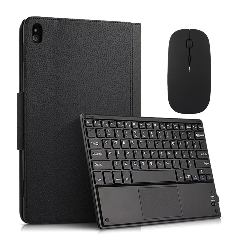 Чехол для lenovo Tab 4 10, чехол TB-X304F/X304N, 10,1 дюймов, для планшета, магнитно отстегивающийся чехол с Bluetooth клавиатурой+ подарок - Цвет: Black and Mouse