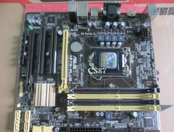 Материнская плата ASUS H87M-PLUS для настольного ПК H87 DDR3 LGA 1150 материнская i7 i5 i3 32 Гб SATA3