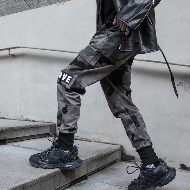 Осенние Новые камуфляжные брюки мужские модные повседневные штаны для бега в стиле милитари мужские уличные свободные брюки в стиле хип-хоп мужские M-2XL