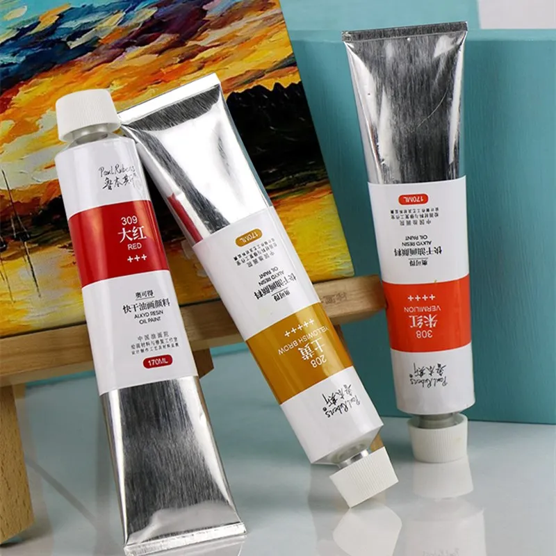 170ml Oil Paint Set Alkyd Resin Medium Quick-drying Outdoor Sketching