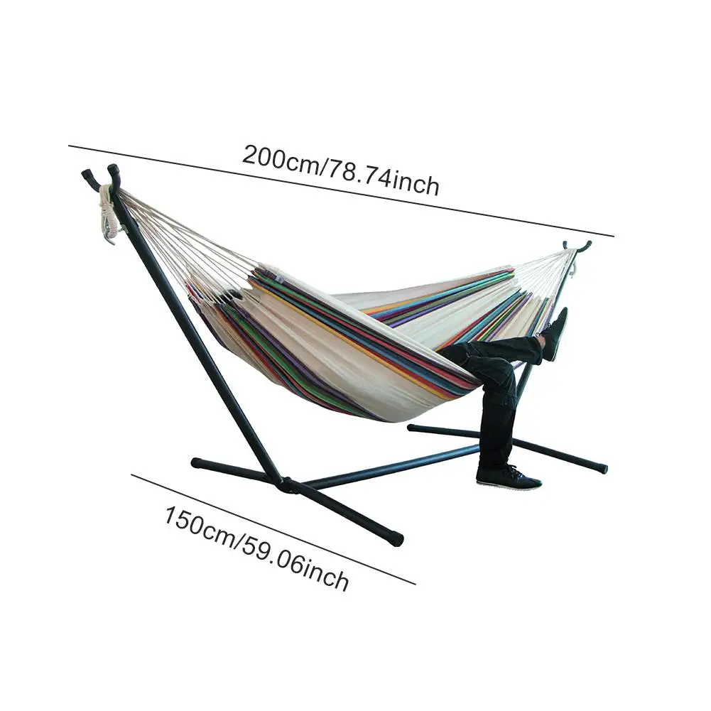 

Double Hammock Hanging Chair Large Hammock without Steel Stand for Garden Courtyard Indoors /without shelf Travel Outdoor
