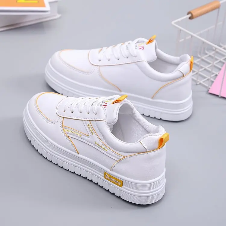 

Online Celebrity White Shoes Women's 2019 Autumn New Style Versatile Flat Casual Board Shoes INS-Style Online Celebrity Sports S