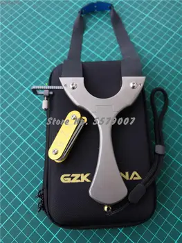 

Tc21 Titanium Alloy High Quality Slingshot Flat Rubber Bands with Sight Systems Powerful Hunting Shooting Sling shot 2020 New