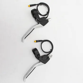 

E-bike Brake Lever 1 Pair Rainproof Aluminium Alloy Brake Handle Universa Black