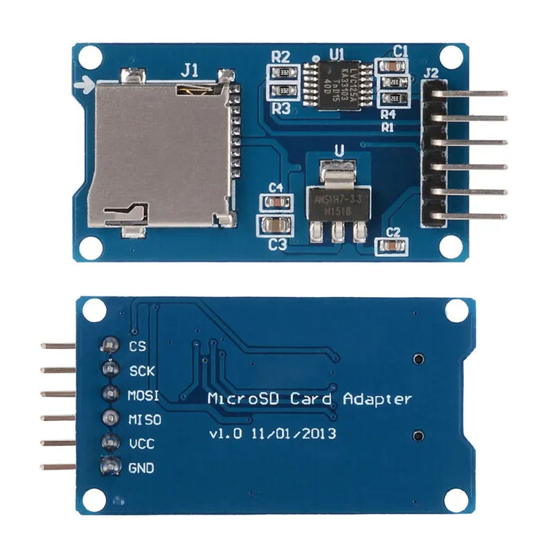 3x Micro-SD SDHC щит TF карта защитный модуль памяти 6 Pin SPI для Arduino