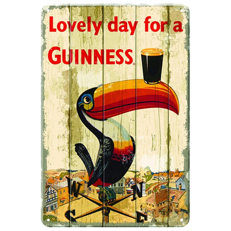Guinness табличка, металлическая винтажная жестяная вывеска, булавка, потертый шик, Декор, винтажные металлические знаки, украшение для бара, металлический плакат для паба, металлическая пластина