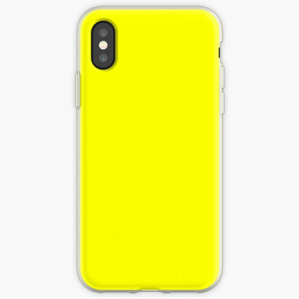 Неоновый флуоресцентный чехол для iPhone 7 8 6 6s Plus 5S 4 силиконовый прозрачный X Xs 11 Pro Max