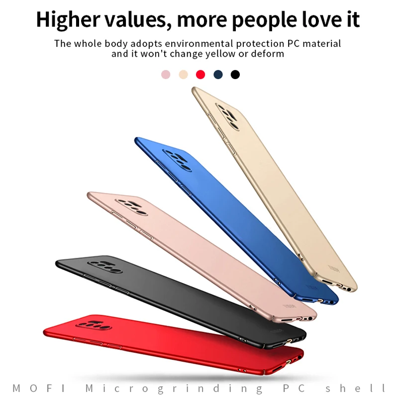 Для Xiaomi Redmi 9 Чехол Жесткий ультра тонкий бампер задняя крышка телефона для 9A