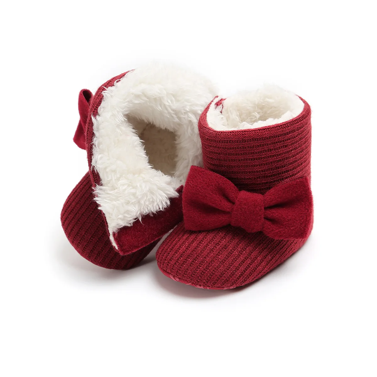 Зимние детские зимние ботинки для мальчика, милые девичьи детские ботинки, зимние пинетки для малышей, малышей, новорожденных, пинетки, Размер 0-18 м, первые ходунки