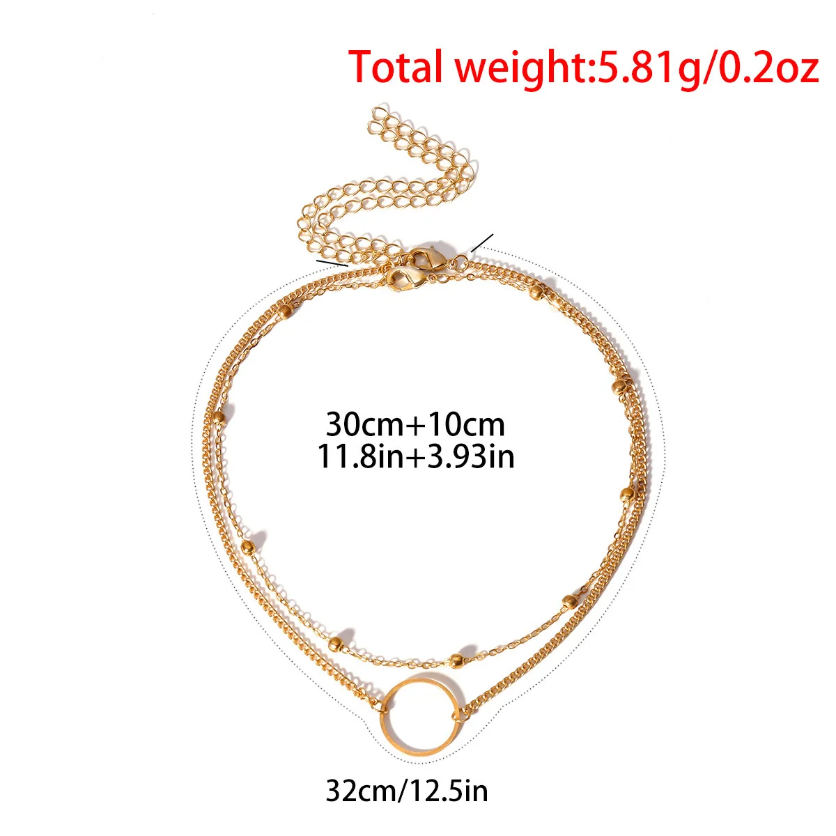 Воротник gargantilla Mujer dos capas collares redondos цвет Оро воротник чокер cuello conjunto de moda
