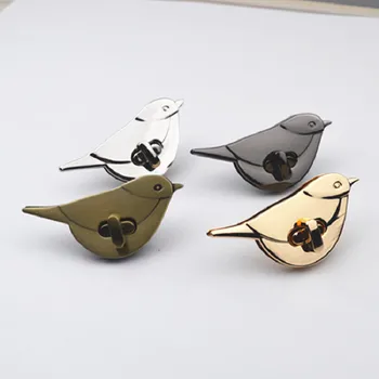 

Luggage hardware accessories Bag lock Little bird design adornment alloy Spring Screw lock buckle