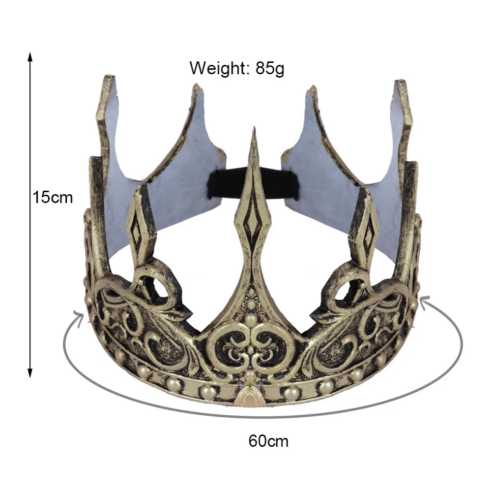 Старинный головной убор Larp Viking Corona Hombre средневековый мужской Королевский Король