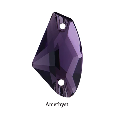 Высокое качество блестящий цвет пришить Кристальные Стразы для аппликации камни плоская задняя часть для одежды/дизайн ювелирных изделий DIY/аппликация "цветы" - Цвет: Amethyst