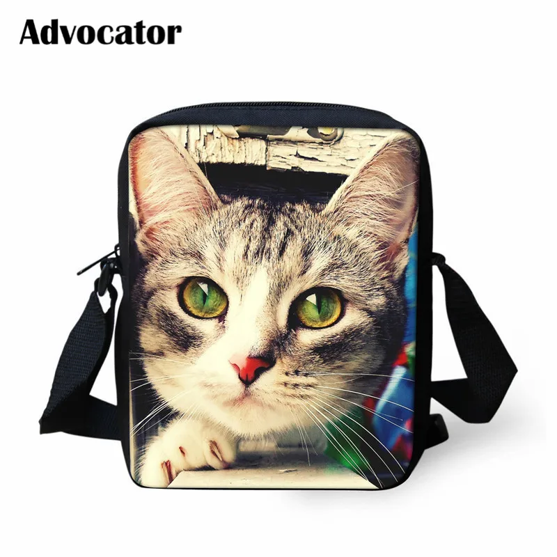 ADVOCATOR BAG Милые сумки-мессенджеры с 3D изображением кота для девочек, сумки через плечо для подростков, дизайнерские сумки для женщин, ручная сумка, Детская плечевая сумка Mochila - Цвет: ADVOCATOR BAG