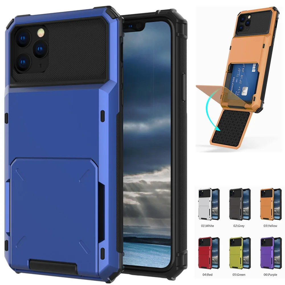 Для iPhone 11 11Pro MAX Чехол кошелек ID Слот кредитный держатель для карт чехол для iPhone 11 Pro MAX чехол для iPhone Fundas