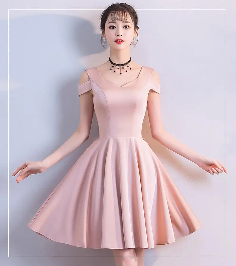 

Solid Black V-Neck A-Line Party Dress Elegant Short Cheongsam Oriental Women Wedding Qipao Luxury Gown Dresses Vestido XS-XXL