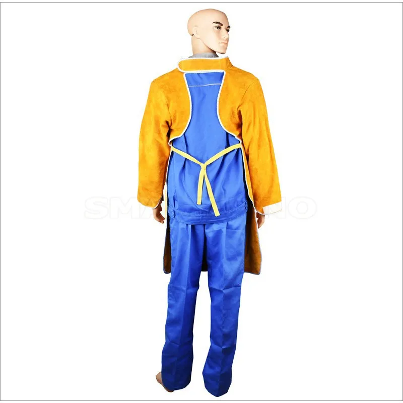 Яловичный спилок сварочная защитная одежда сварщик Защитная куртка долговечность жаростойкая и огнестойкая одежда безопасности