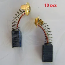 10 шт. угольные щетки запасные части Мини дрель Замена для электрической мясорубки для электродвигателей роторный инструмент 6,5x7,5x13,5 мм