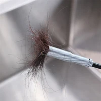60cm Bathroom Hair Cleaner Bendable Drain Clog Dredge Tools Water Sink Cleaning Hook Sewer Dredging Spring Pipe Hair Remover 5