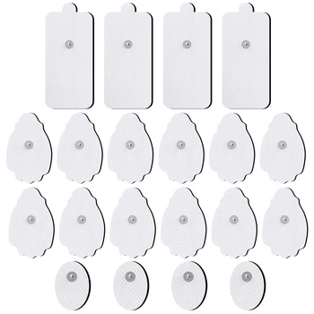 

20 One Electrode Pads, Reusable Self-Adhesive Replacement Pads for TENS Unit Muscle Stimulator Machine, Fit for Standard 3.5mm S