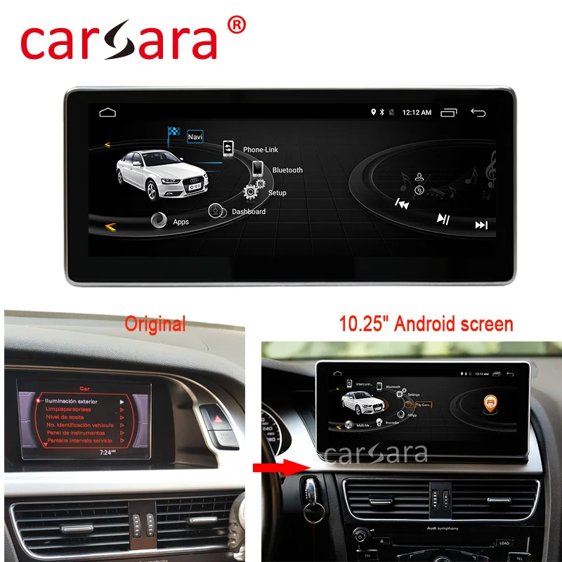 Clearance 4+64G Android Headunit Stereo Electronic System for Audi A4 A5 2009-2016 with Audi concert/symphony radio GPS Navigation 0