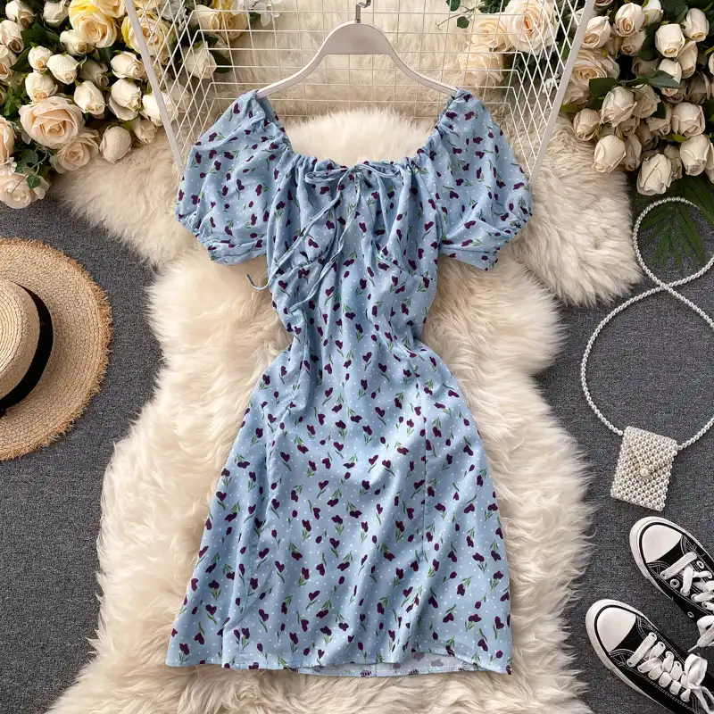 vestido floral verao