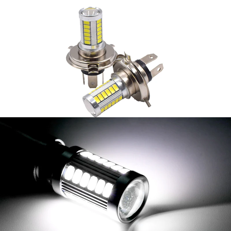 1 шт. автомобиль H8 H11 светодиодный H4 H7 9005 9006 чипы 33SMD противотуманные лампы дневного света светильник лампа стоп-сигнал Реверсивные огни лампы 2V 6000k белый