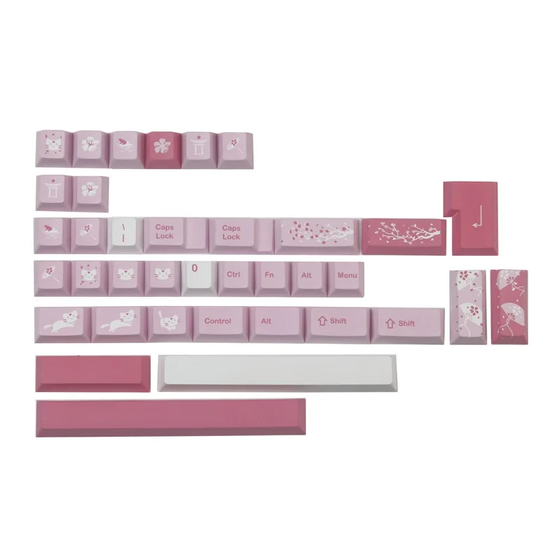 tintura sublimação teclado mecânico para mx switch com 1.25u 1.75u 2u shift