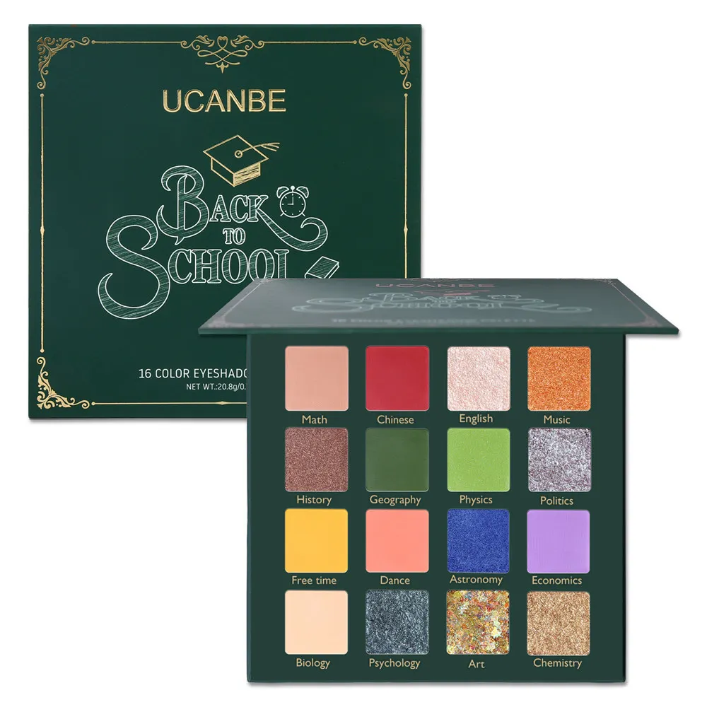 

16 Colors New Shimmer Matte Eye Shadow Maquillage Waterproof Eyeshadow Palette Long Lasting Diamond Bright Eye Makeup Woman