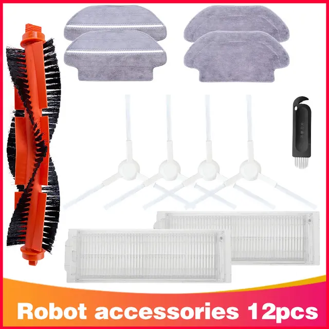 Hepa Filter Roller Side Brush Mop Rag Cloth for Xiaomi Mijia LDS / STYJ02YM / Conga 3490 Viomi V2 PRO V3 SE Robotic Vacuum Parts Set 14