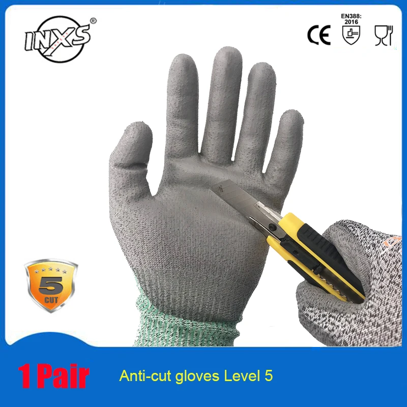 

Comfort Grip Glove Nitrile Rubber Protective Gloves Cut Resistance Gloves Work Gloves Stretch Fit Durable Coated