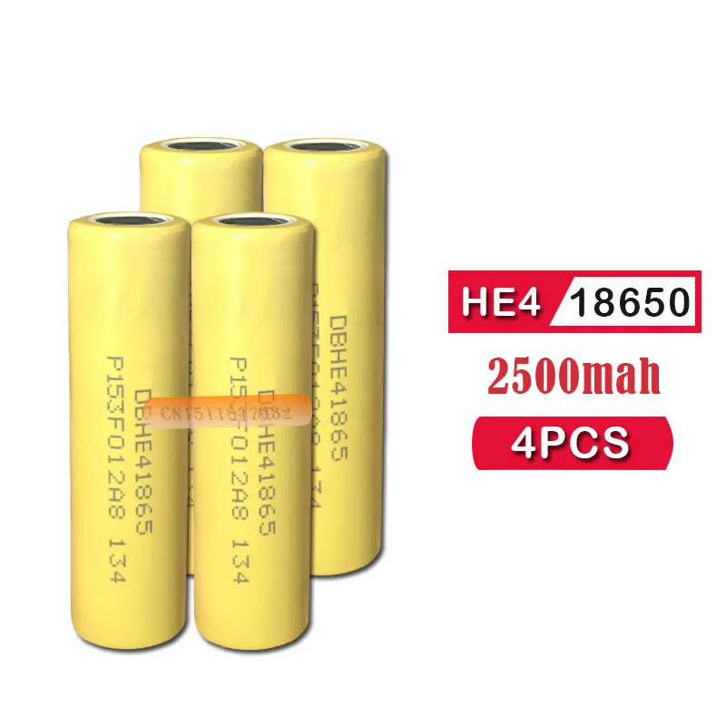 4 шт. EastFire оригинал для LG 18650 he4 3 6 V батарея 2500mAh 20A 35A high drain HE4