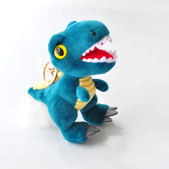 

Cartoon Dinosaur Gold Keychain Plush Pendant For Car Bag Charms Stuffed Plush Doll Toys For Children Boy Girls Gifts Wholesale